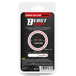 Beast Rings Cockring silicone Beast Rings 36mm Noir-Rouge